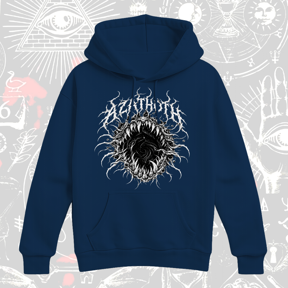 black metal vortex hoodie